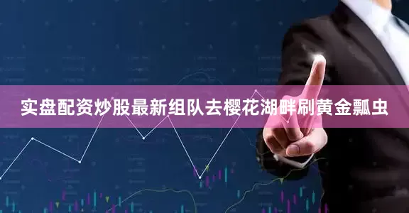 实盘配资炒股最新组队去樱花湖畔刷黄金瓢虫